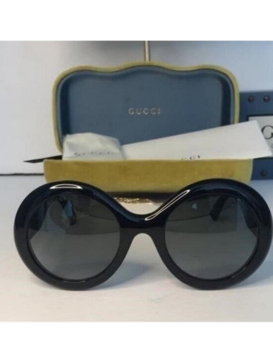 Authentic New Gucci Black GG0101S Round Gradient Sunglasses main image 12